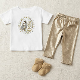 Silber- und Gold-Christgeburt Baby T-shirt
