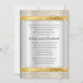 Silber und Gold Diamond 50 Jahre alt Einladung (Rückseite)