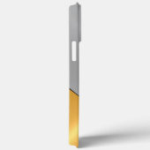 Silber- und Gold-Edelmetallaussehen Case-Mate iPhone Hülle (Rückseite / Rechts)