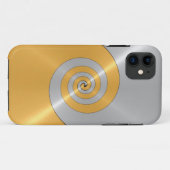 Silber- und Gold-Edelmetallwirbel Case-Mate iPhone Hülle (Rückseite (Horizontal))