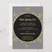 Silber und Gold - Einladung für neue Jahre (Vorderseite)