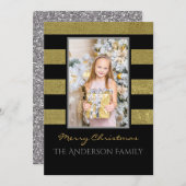 Silber und Gold Foto Weihnachten (Vorne/Hinten)