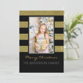 Silber und Gold Foto Weihnachten (Stehend Vorderseite)