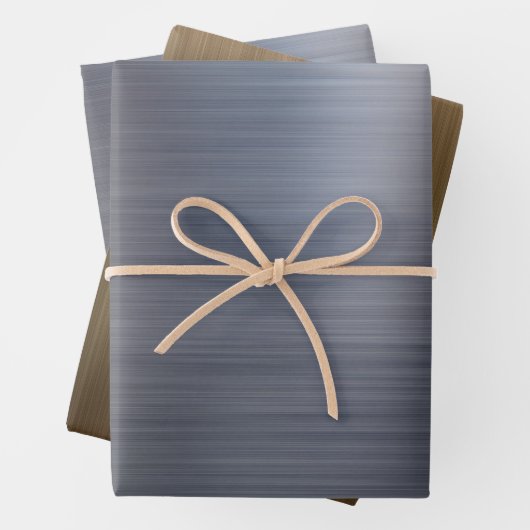 Silber und Gold Geschenkpapier Set (Beispiel)