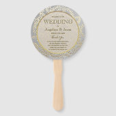 Silber- und Gold-Hochzeitsprogramm Fächer (Vorderseite)