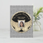 Silber und Gold im Foto lieben   Dankeskarte (Stehend Vorderseite)