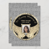 Silber und Gold im Foto lieben   Dankeskarte (Vorne/Hinten)