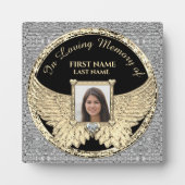 Silber und Gold im Foto lieben Fotoplatte (Vorderseite)