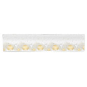 Silber und Gold Kurzer Tischläufer (Horizontal)