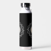 Silber- und Gold-Mandala-Wasserflasche Trinkflasche (Links)