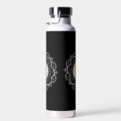 Silber- und Gold-Mandala-Wasserflasche Trinkflasche (Rechts)