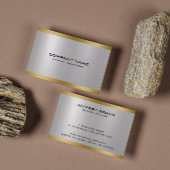 Silber und Gold-Metallic Visitenkarte