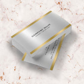 Silber und Gold-Metallic Visitenkarte