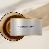Silber und Gold-Metallic Visitenkarte