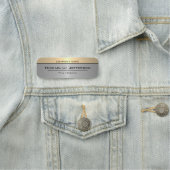 Silber und Gold Metallschimmer: Elegant & Luxus Namensschild (Beispiel)