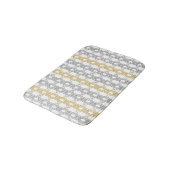 Silber und Gold Muster Bath Mat Badematte (Schrägansicht)