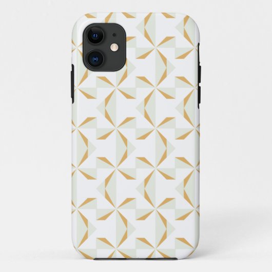 Silber und Gold Pinwheels Case-Mate iPhone Hülle (Rückseite)