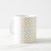 Silber und Gold Pinwheels Kaffeetasse (Vorderseite Links)