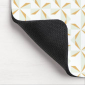 Silber und Gold Pinwheels Mousepad (Ecke)
