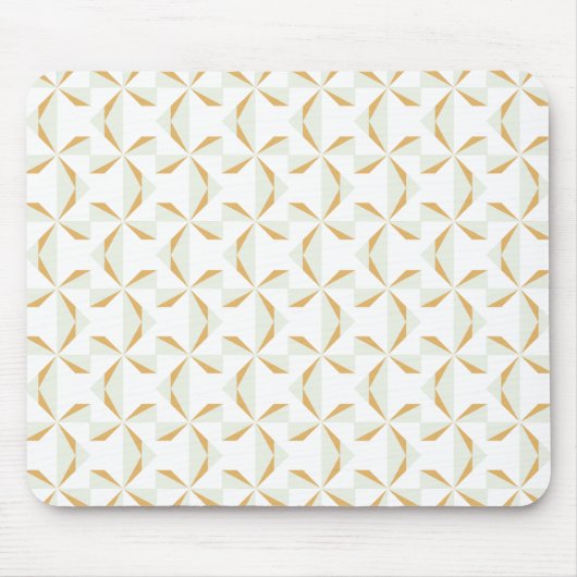 Silber und Gold Pinwheels Mousepad (Vorne)