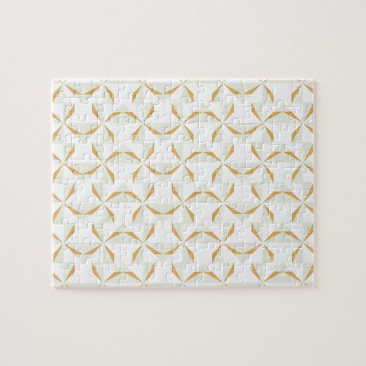 Silber und Gold Pinwheels Puzzle (Horizontal)