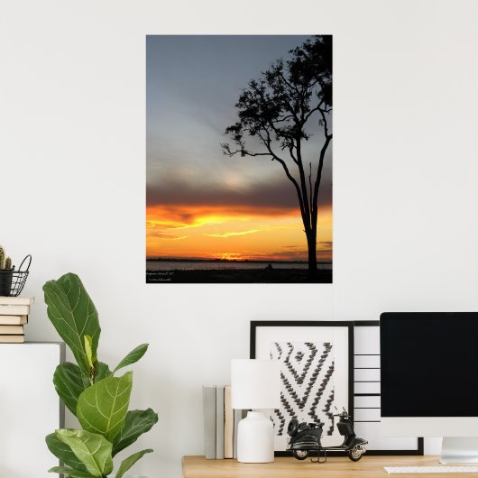 Silber und Gold Poster (Heimbüro)