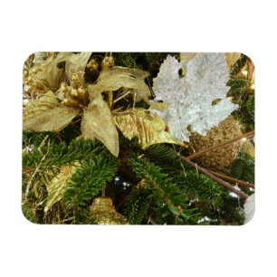 Silber- und Gold-Weihnachtsbaum II Feiertag Magnet