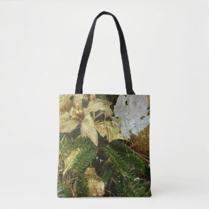 Silber- und Gold-Weihnachtsbaum II Feiertag Tasche