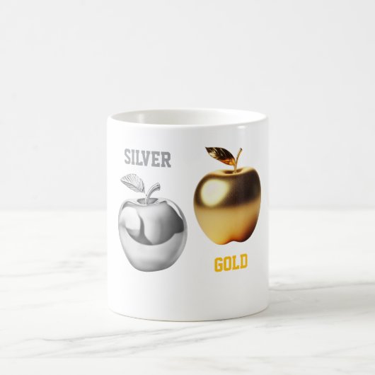 Silber- und Goldapfel-Tasse Kaffeetasse (Mittel)