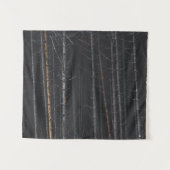 Silber- und Goldbaumstämme Wandteppich (Vorderseite (Horizontal))