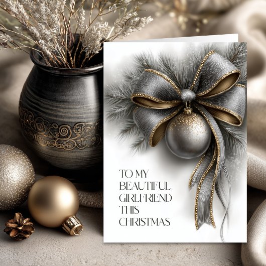 Silber- und Goldbogen Freundin Weihnachten