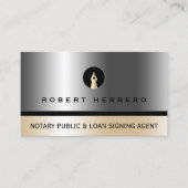 Silber- und Goldene Imitate - Metallstruktur Visitenkarte (Vorderseite)