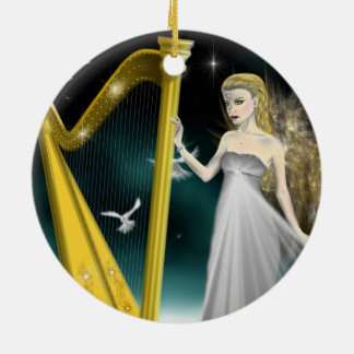 Silber-und Goldengels-Kreis-Verzierung Keramik Ornament