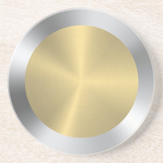 Silber- und Goldkreis Getränkeuntersetzer (Vorne)