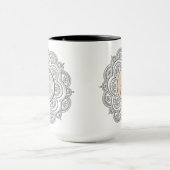 Silber- und Goldmandala Tasse (Zentrum)