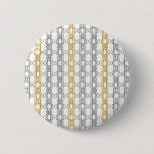 Silber- und Goldmuster Button