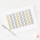 Silber- und Goldmuster Rechteckaufkleber Rechteckiger Aufkleber (Umschlag)