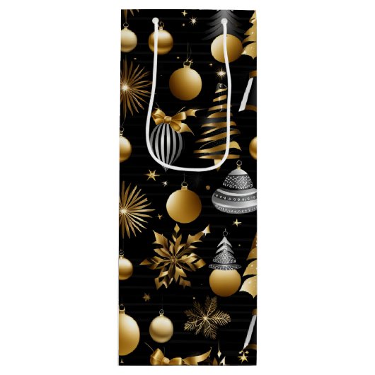 Silber- und Goldschmuck Geschenktüte Für Weinflaschen (Vorderseite)