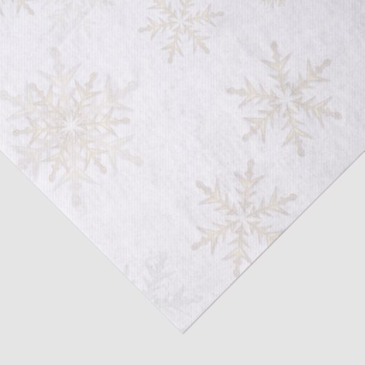 Silber- und Goldschneeflocken Seidenpapier (Detail)