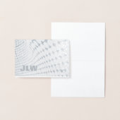 Silber und Grau-optische Illusion Folienkarte (Anzeige)