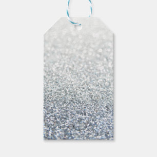 Silber und graue glittery Geschenkumbauten Geschenkanhänger