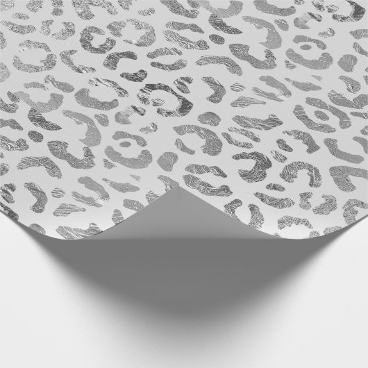 Silber- und Grautierdruck Geschenkpapier (Ecke)