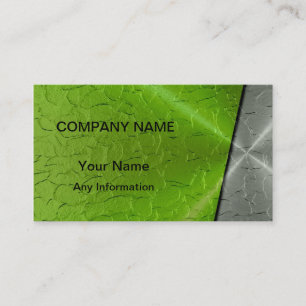 Silber und Green Luxury Metallic 2 Visitenkarte