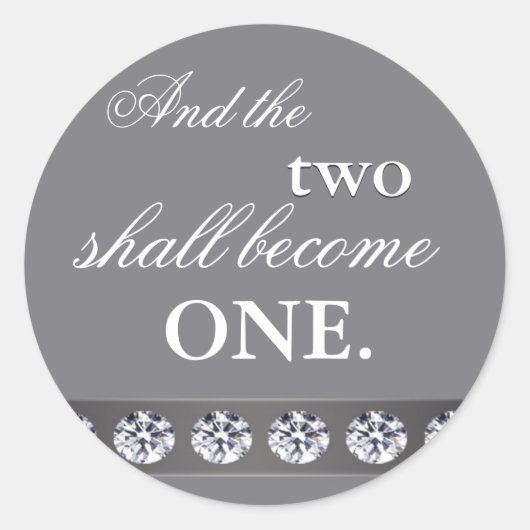 Silber und Kristall - und die beiden werden eins Runder Aufkleber (Vorderseite)