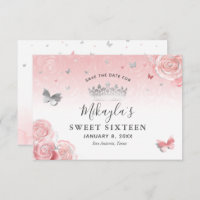 Silber und leicht Rosa Rosen Elegant