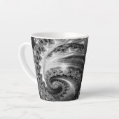 Silber und Lila Fraktal Vortex Milchtasse (Linke Ecke)