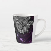Silber und Lila Fraktal Vortex Milchtasse (Rechts)