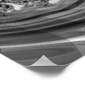 Silber und Lila Fraktal Vortex Poster (Ecke)