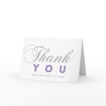 Silber und Lila | Modernes Chic Party Vielen Dank