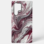 Silber und Lila Swirl Samsung Galaxy Hülle (Rückseite)